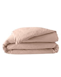 Housse de couette 2 personnes 260 x 240 cm percale de coton 78 fils Nude