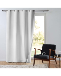 Rideau tamisant 135 x 260 cm isolant thermique Micropolar Blanc