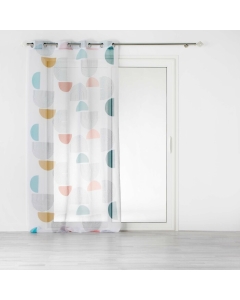 Panneau a oeillets 140 x 240 cm voile sable imprime pop art Sans
