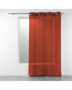 Panneau a oeillets 140 x 240 cm etamine crash telma Terracotta