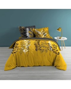 Housse de couette imprimée 220x240 cm + 2 taies 100% coton 57 fils Isabela
