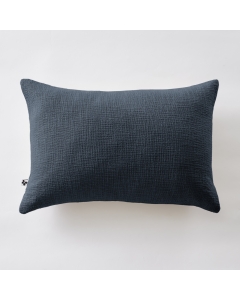 Coussin Déhoussable 40 x 60 cm - 100% coton Sixtine Bleu marine