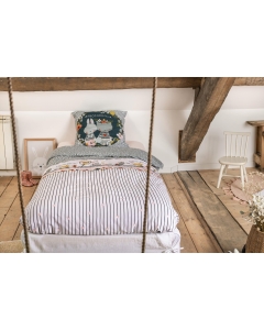 Parure de Lit 200 x 200 cm + 2 Taies d'Oreiller – coton 57 fils Jardinage