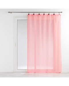 Panneau a anneaux 140 x 240 cm voile tisse linka Corail