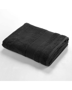 Drap de bain 90 x 150 cm eponge unie tendresse Noir