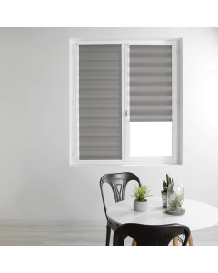 Store enrouleur jour et nuit 45 x 180 cm polyester daynight Gris
