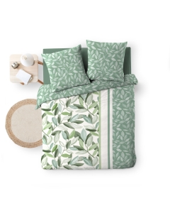 Housse de couette 3 pièces 240 x 220 cm coton 42 fils + 2 taies Eleonore