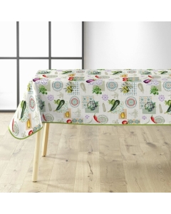 Nappe Rectangulaire 140 x 240 cm PVC Imprimé Végétalia – Charme Méditerranéen