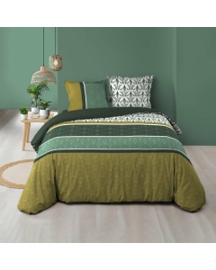 Housse de couette 240 x 220 cm coton 57 fils + 2 taies Bogota