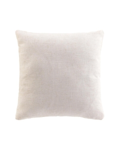 Coussin dehoussable compresse 45 x 45 cm polyester/lin uni pauline Sans