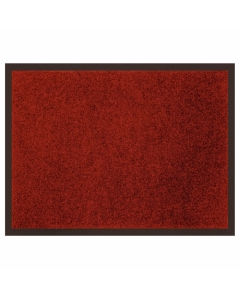 Tapis rectangle 50 x 80 cm anti-poussiere uni telio Rouge