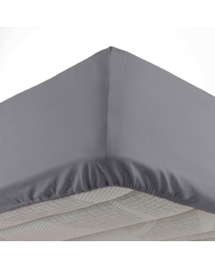 Drap housse 140 x 190 cm bonnet 30 cm Mmicrofibre Oscar Anthracite