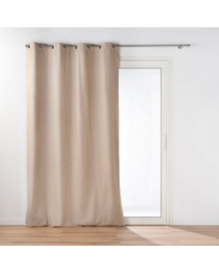 Rideau occultant/thermique/phonique doublure amovible 140 x 260 cm Coverline Beige