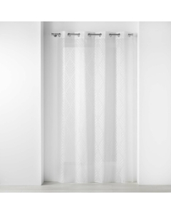 Panneau a oeillets 140 x 280 cm voile sable jacquard poesia Sans