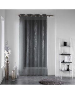 Panneau a oeillets 140 x 240 cm voile sable applique filiane Anthracite