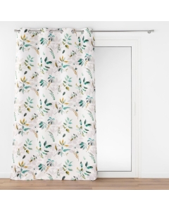 Rideau a oeillets grande hauteur 140 x 280 cm polyester imprime Dilaris