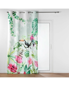 Rideau a oeillets 140 x 260 cm 100% coton imprimé Louisiane
