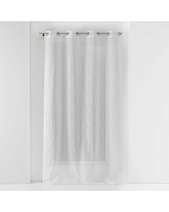 Panneau a oeillets 140 x 240 cm voile sable brode colyne Sans