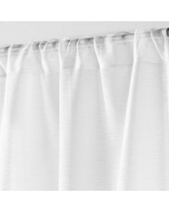 Panneau passe tringle 90 x 200 cm voile sable lissea Blanc