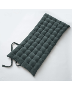 Matelas de sol 60 x 120 velours de coton césar ardoise Gris foncé