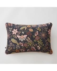 coussin déhoussable 40 x 60 cm velours de coton imprimé alix