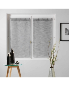 Paire droite anneaux 2 x 60 x 90 cm voile tisse milza Anthracite
