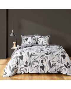 Parure 3 p. 240 x 220 cm polycoton 52 fils Lavinia Gris