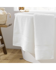 Drap de bain 90 x 150 cm éponge coton piegné Elegance Blanc
