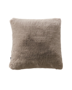  Coussin Déhoussable 45 x 45 cm en Fausse Fourrure – Loutre Sven