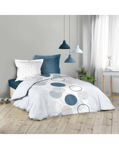 Parure de couette 260 x 240 cm + taies 100% coton voie lactee