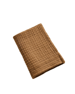 Drap de Douche Gaïa 70 x 130 cm – Gaze de Coton Unie Camel