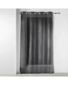 Panneau a oeillets 140 x 180 cm voile sable applique filiane Anthracite