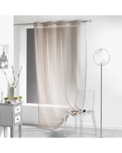 Panneau a oeillets 140 x 240 cm voile sable lissea Taupe