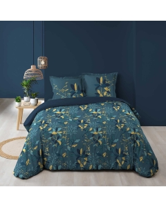 Housse de couette imprimée 240x220 cm + 2 taies 100% coton Graminella