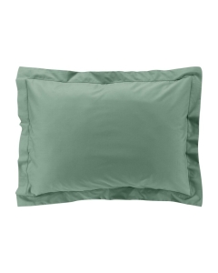 Taie d'oreiller vp 50 x 70 cm percale uni 78 fils percaline  +p. bourdon Tilleul