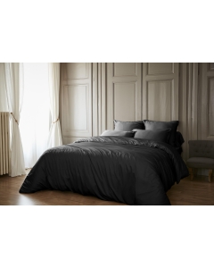 Housse de couette 260 x 240 cm bambou salomé truffe Noir