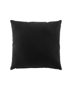 Coussin dehoussable 45 x 45 cm coton/polyester recycle Twily Noir