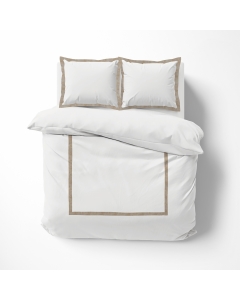 Raffinement Naturel - Housse de Couette Lauraline 260 x 240 cm en Coton et Lin