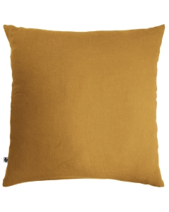 Taie d'oreiller en double gaze de coton – 60 x 60 cm – Gaïa Safran