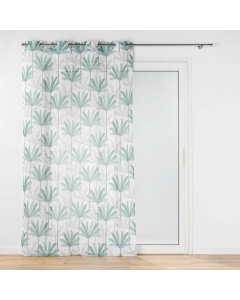 Panneau a oeillets 140 x 280 cm voile sable imprime oasis Sans
