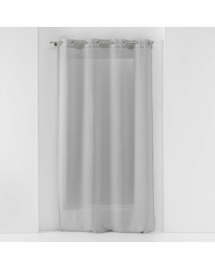 Voilage a oeillets 140 x 240 cm voile sablé Sandra Gris