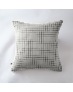 Taie d'oreiller gaze de coton tissée 60 x 60 cm gaïa mix Gris