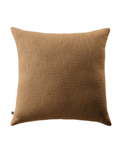 Coussin Déhoussable 45 x 45 cm 100% coton Sixtine Camel