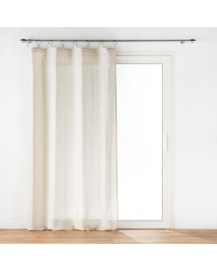 Rideau a anneaux 140 x 240 cm polyester/lin uni Pauline