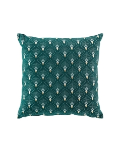 Coussin dehoussable 45 x 45 cm coton imprime or Alden