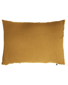 Taie d'oreiller en double gaze de coton – 50 x 70 cm – Safran