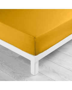 Drap housse 2 personnes 140 x 190 cm uni 57 fils lina Curry