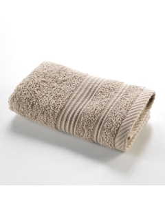 Serviette invite 30 x 50 cm eponge unie tendresse Taupe
