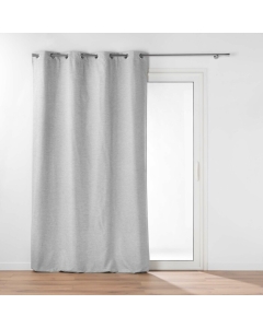Rideau occultant/thermique/phonique doublure amovible 140 x 260 cm Coverline Gris