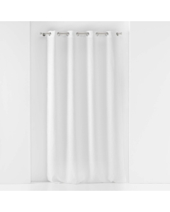 Voilage à oeillets  petite hauteur 140 x 180 cm voile tissé Soane Blanc